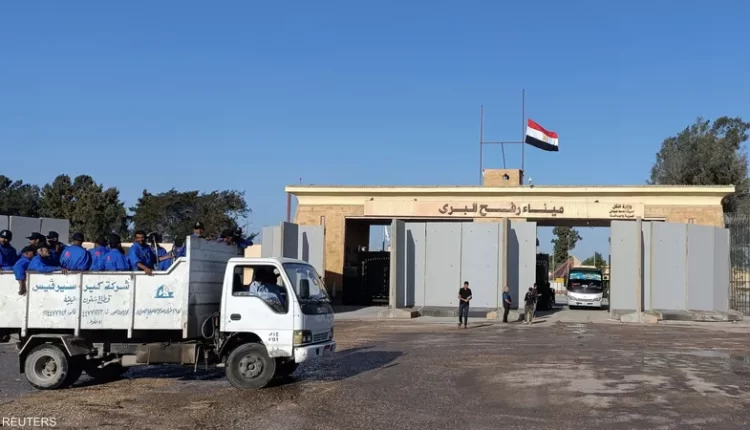 معبر رفح من الجانب المصري