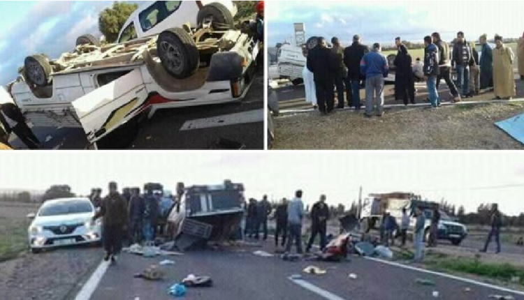 حادثة سير بين أكادير وتيزنيت تخلف 12 جريحا