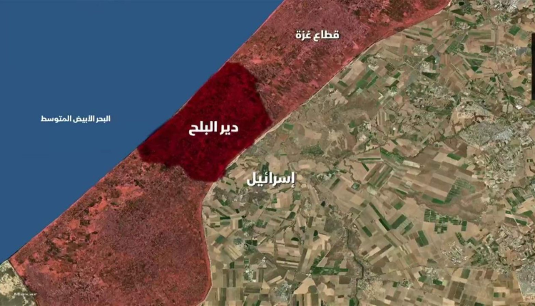 هجوم اسرائيلي على دير البلح