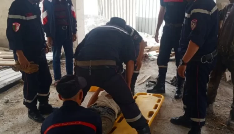 سقوط عامل بناء في سعيد حجي