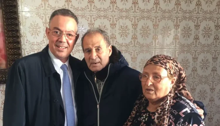 فوزي القجع يقوم بزيارة إلى أسطورة كرة القدم أحمد فراس