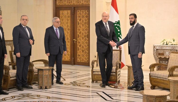 نجيب ميقاتي يجري ماحتات مع أحمد الشرع في سوريا