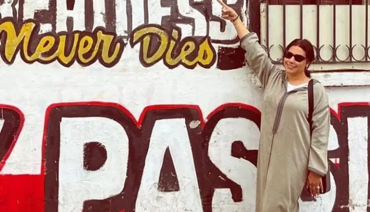 الفنانة هدى سعد تبرز انتماءها للدار البيضاء وحبها لنادي الوداد الرياضي