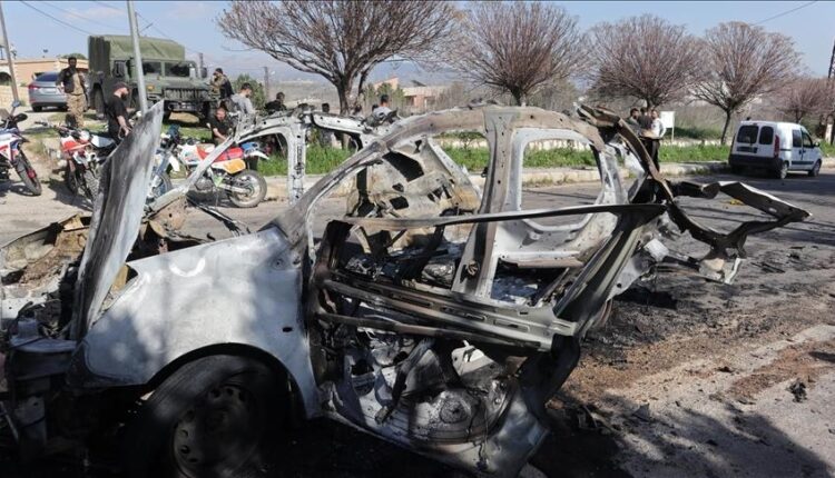 هجوم إسرائيلي يستهدف سيارة في بلدة النميرية جنوبي لبنان